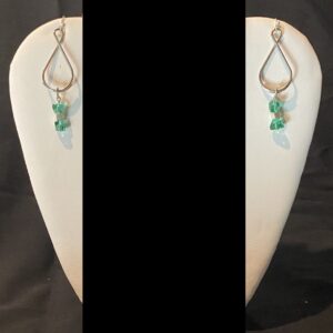 Green Zoid Earring Pair