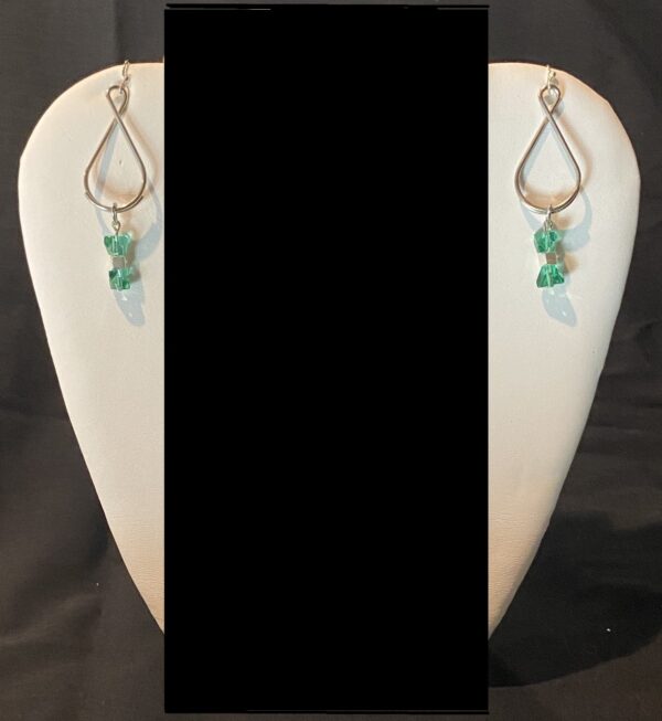 Green Zoid Earring Pair